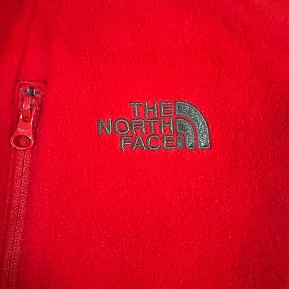 The North Face Red Fleece Full-zip Light Jacket Men's Size XL